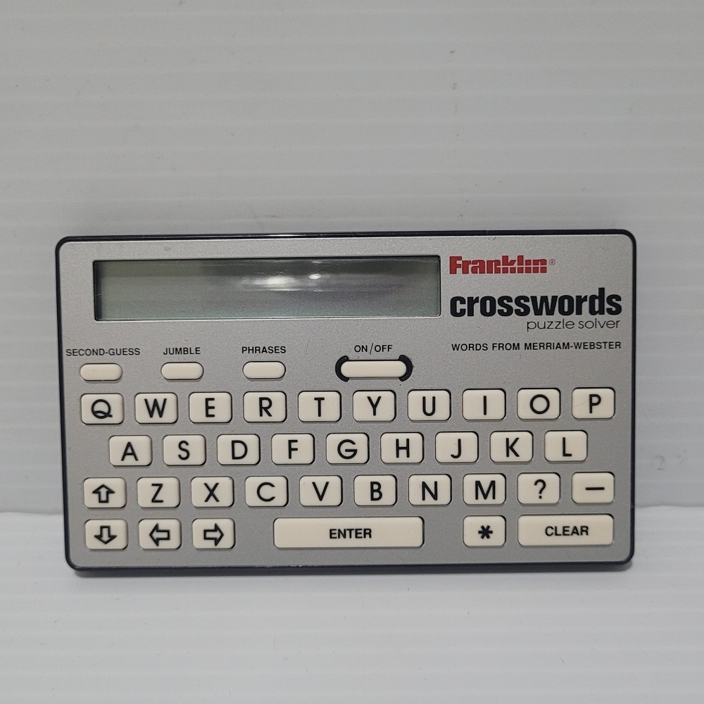 Vintage Franklin Crosswords Puzzle Solver CW-40 Electronic Handheld No Case.